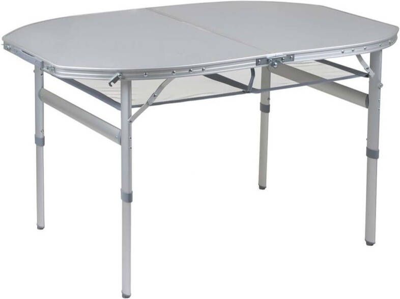 Bo-Camp Bo Camp Premium Ovaal Koffermodel 120x80cm Tafel Middengrijs