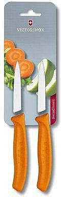 Victorinox Swissclassic Groente En Schilmesje Oranje Gekarteld