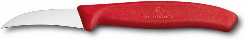 Victorinox Schilmesje Met Gebogen 6cm Lemmet En Rood Handvat