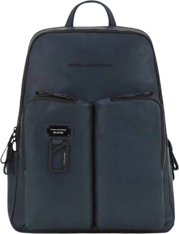 Piquadro Harper Computer Backpack With iPad Pro Pocket blue backpack