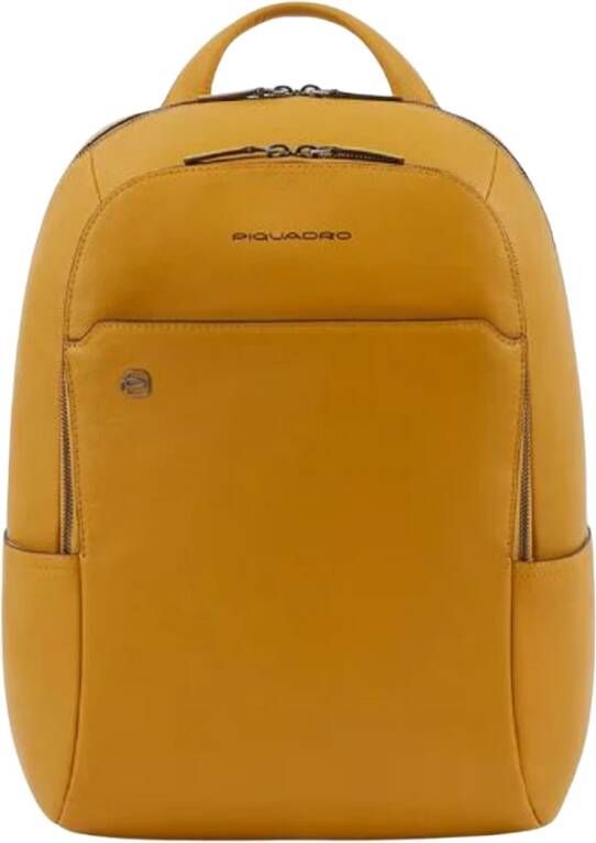 Piquadro Uni Bags Bucket Bag Backpack Yellow Ss23 , Geel, Unisex
