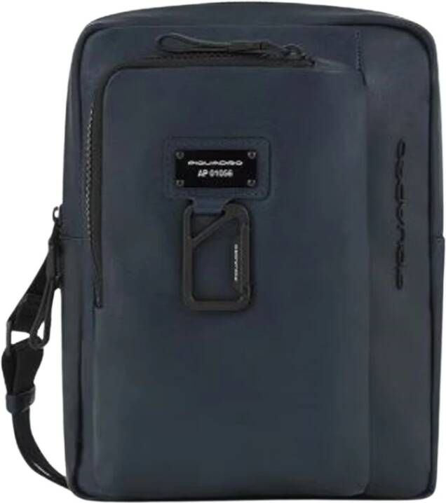 Piquadro Harper iPad Crossbody Bag blue Herentas