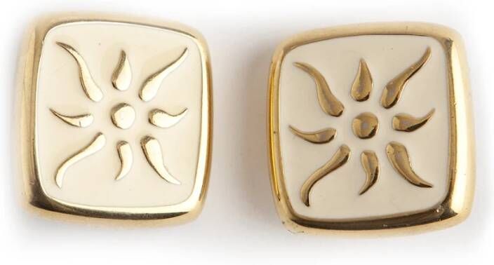 Epoxy Earclips Givenchy Pre owned, Geel, Dames