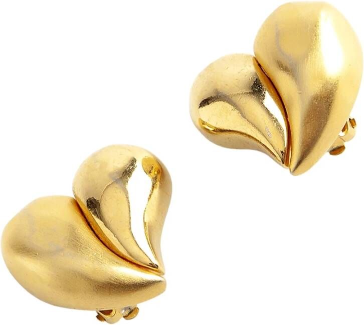 Hart oorclips Givenchy Pre owned, Geel, Dames