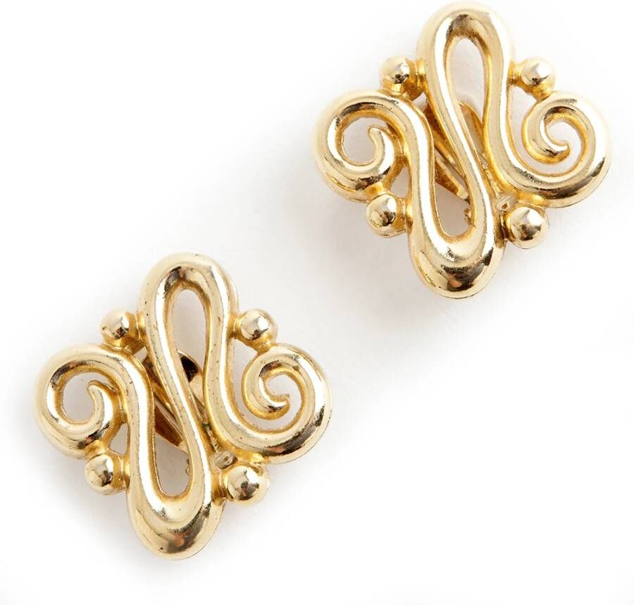 Wervelklip op oorbellen Givenchy Pre owned, Geel, Dames