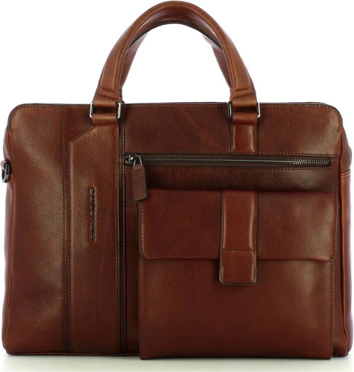 Piquadro Laptop Bags Cases , Bruin, Heren