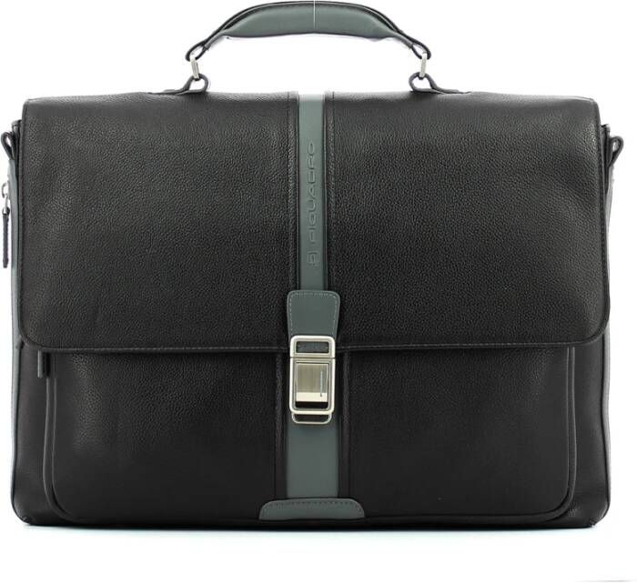 Piquadro Uitbreidbare pc poortmap 14.0 , Zwart, Heren