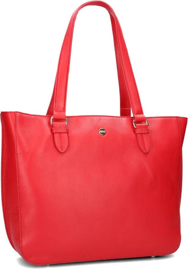 FMME Schoudertas Caithy Laptop Business Bag Grain 13.3 Inch Rood