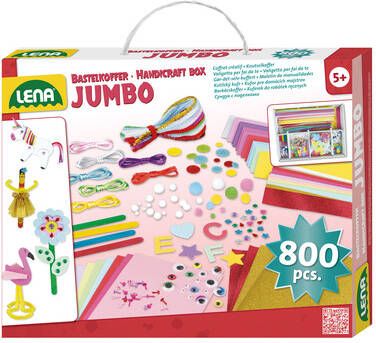 Lena Knutselset Jumbo Junior 35, 5 Cm Karton Roze 800 delig