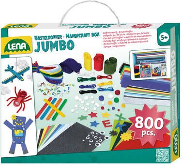 Lena Knutselset Jumbo Junior 35, 5 Cm Karton Turquoise 800 delig