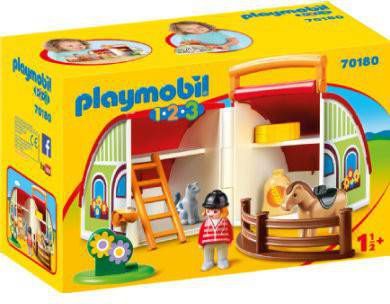 Playmobil 1-2-3 mijn meeneem manege 70180