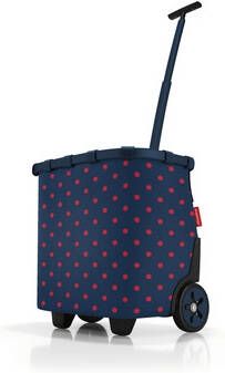 Reisenthel boodschappentrolley Carrycruiser met stippen donkerblauw