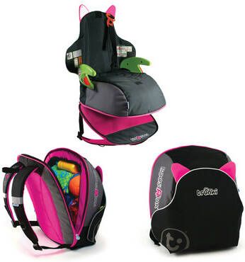 Trunki BoostApak zwart met roze