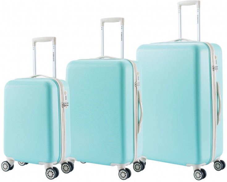 Decent Star-Maxx 3-delige Kofferset pastel green