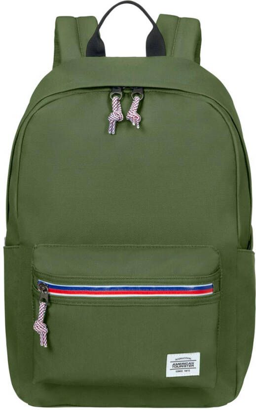 American Tourister Upbeat Backpack Zip olive green backpack