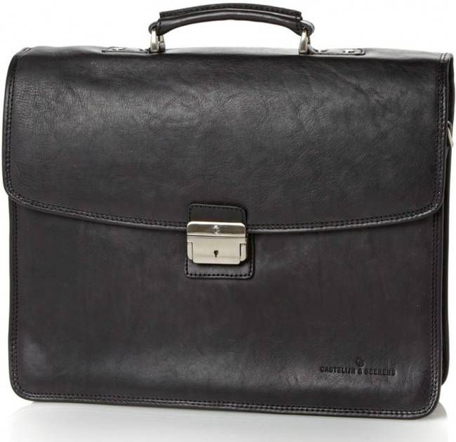 Castelijn & Beerens Crossbodytas Verona Document Laptop Bag 15.6 inch Zwart