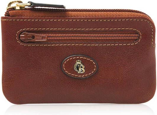 Castelijn & Beerens Sleutelhangers Sleuteletui Rits Cognac