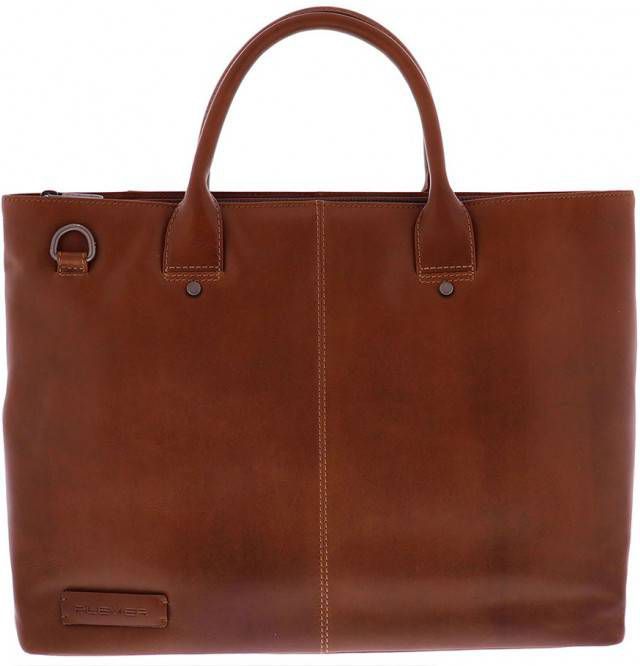 Plevier Crossbodytas Baken Leren Damestas 15.6 Inch Bruin