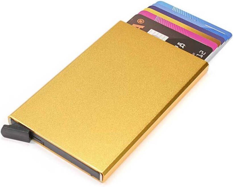 Figuretta Aluminium Hardcase Rfid Cardprotector Lichtgoud