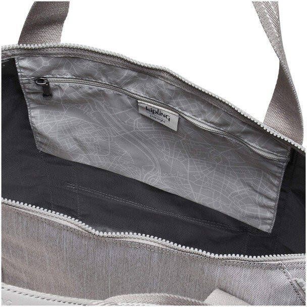 Kipling Art M Reistas Grey Beige Peppery