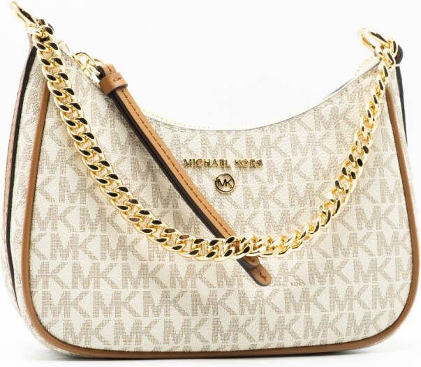 Michael Kors Schoudertas Jet Set Small Chain Wit