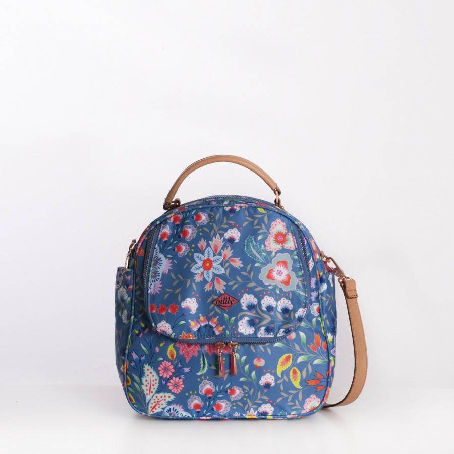 Oilily Aqua Sits Backpack-Shoulder Bag riviera Damestas