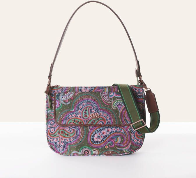 Oilily Helena Paisley M Flat Shoulder Bag cypres Damestas