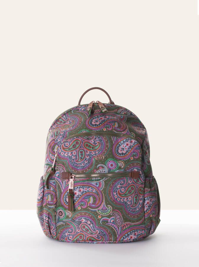 Oilily Helena Paisley Travel Backpack cypres Damestas
