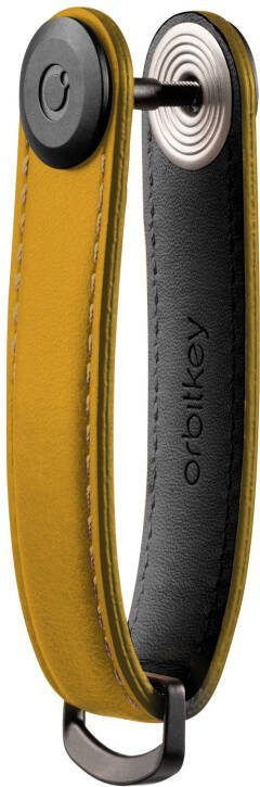 Orbitkey Sleuteletuis Leather Key Organiser Okergeel