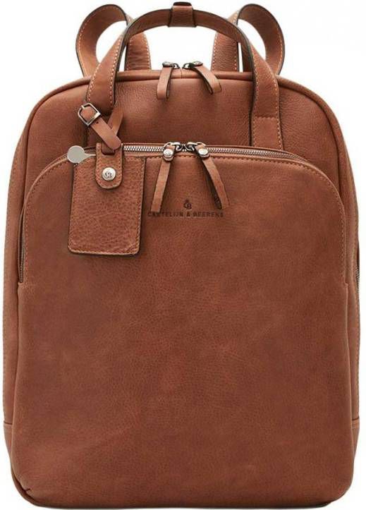 Castelijn & Beerens Laptop rugzak Carisma Laptop Backpack 15.6 Inch Bruin