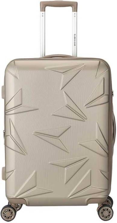 Decent Q-Luxx Spinner Trolley 67 cm expandable champagne