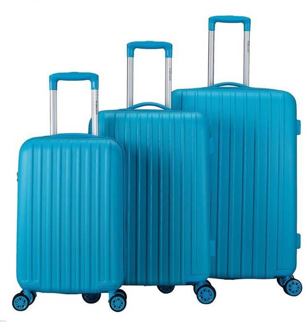 Decent Tranporto-One 3-Delige Kofferset Light Blue