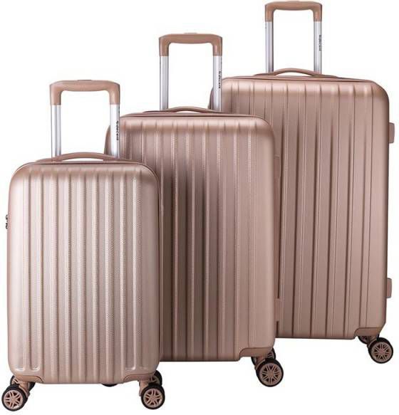 Decent Tranporto-One 3-Delige Kofferset Salmon Pink
