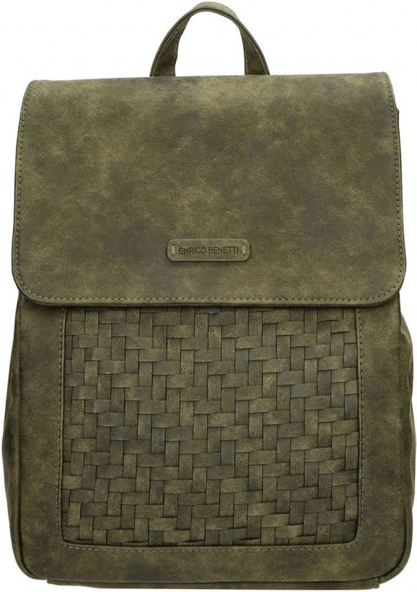 Enrico Benetti Dynthe Backpack olive Damestas