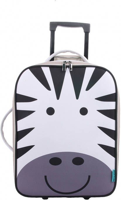 Orta Nova Classic Trolley Kids zebra Kinderkoffer