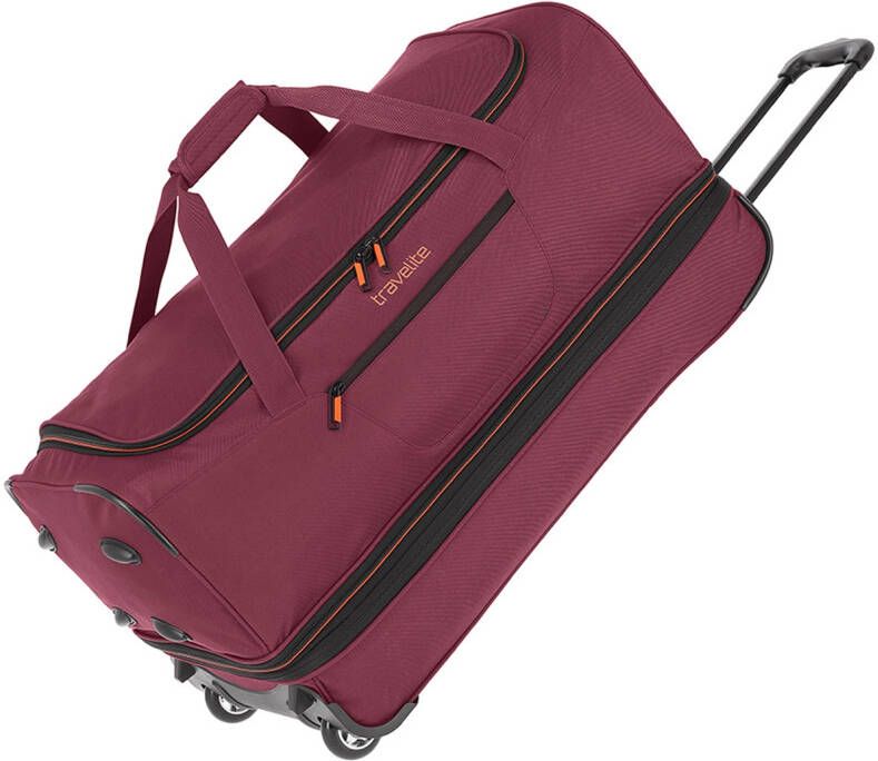 Travelite Basics Wheeled Duffle 70 Expandable dark red Trolley Reistas