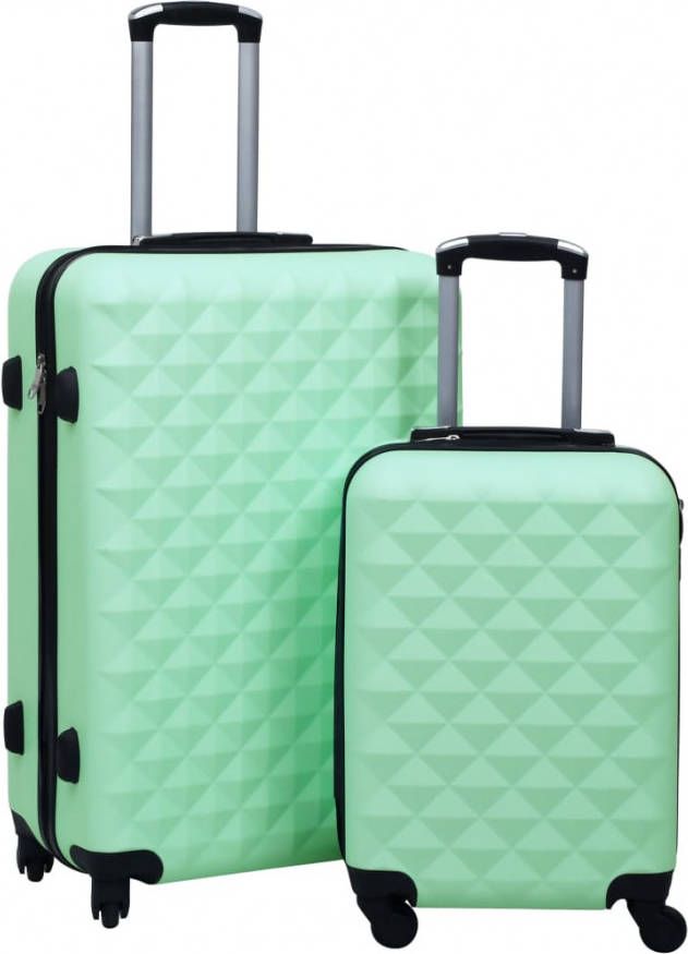 VIDAXL 2 delige Harde kofferset ABS mintkleurig