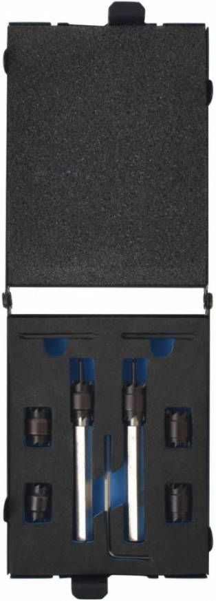 vidaXL Puntlasfrees set 9 delig HSS kobalt