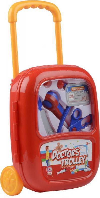 Eddy Toys Dokters Set 6 delig Rood/blauw