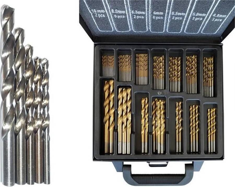 Fietsaccessoires Hofftech 101 delige Borenset Gereedschapskoffer Cobalt Coated