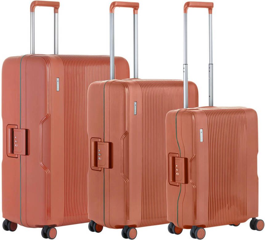 CarryOn trolleyset Protector set van 3 cognac