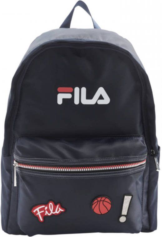 Fila rugzak met patches donkerblauw
