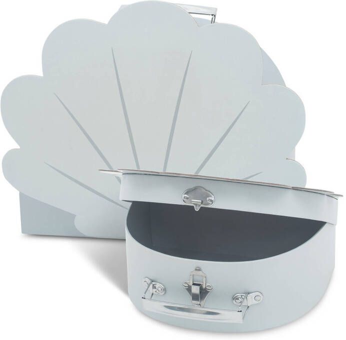 Jollein speelkoffertje set van 2 shell grey